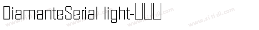 DiamanteSerial light字体转换